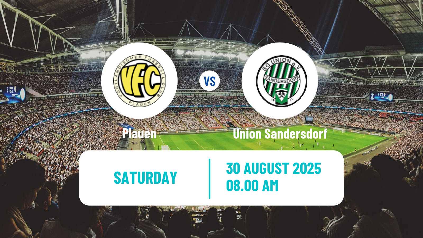 Football German Oberliga NOFV- Süd Plauen - Union Sandersdorf