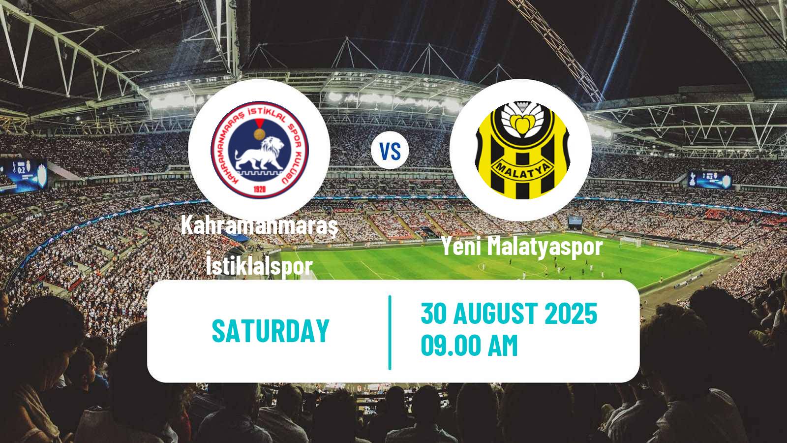 Football Turkish Second League Red Group Kahramanmaraş İstiklalspor - Yeni Malatyaspor