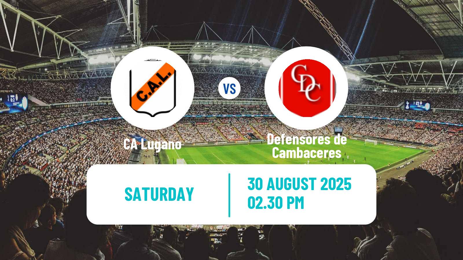 Football Argentinian Primera C Lugano - Defensores de Cambaceres