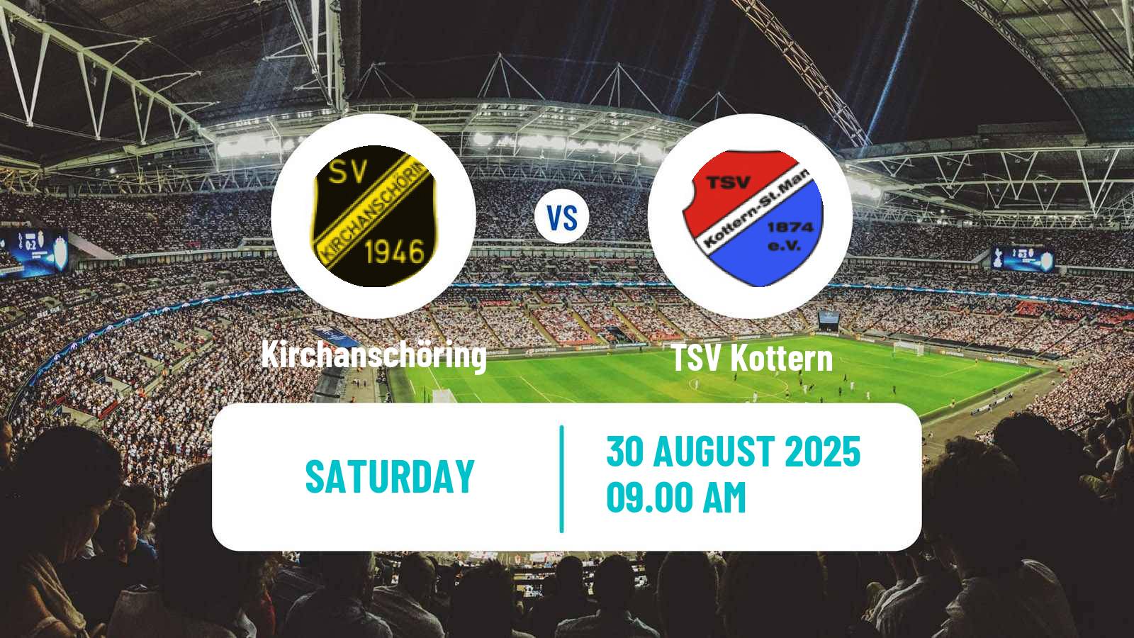 Football German Oberliga Bayern Süd Kirchanschöring - TSV Kottern
