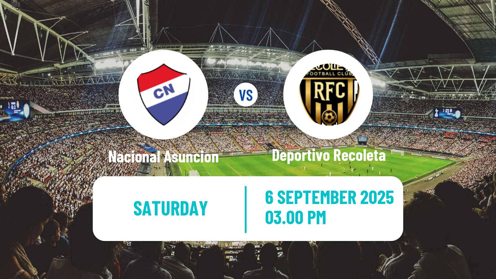 Football Paraguayan Primera Division Nacional Asuncion - Deportivo Recoleta