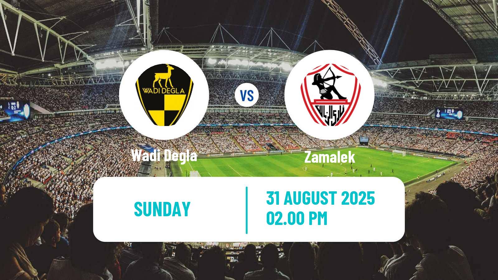 Football Egyptian Premier League Wadi Degla - Zamalek