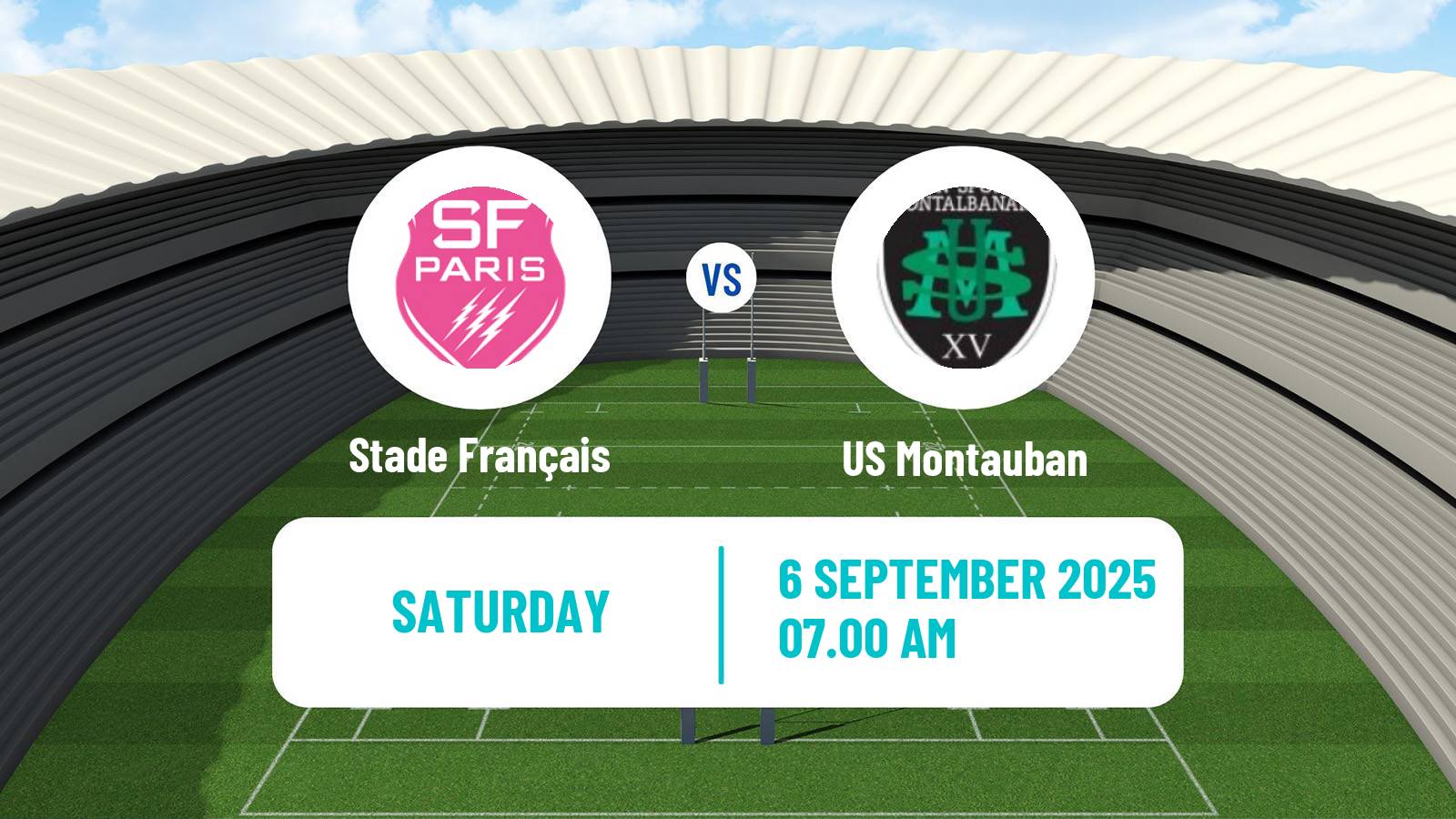 Rugby union French Top 14 Stade Français - Montauban