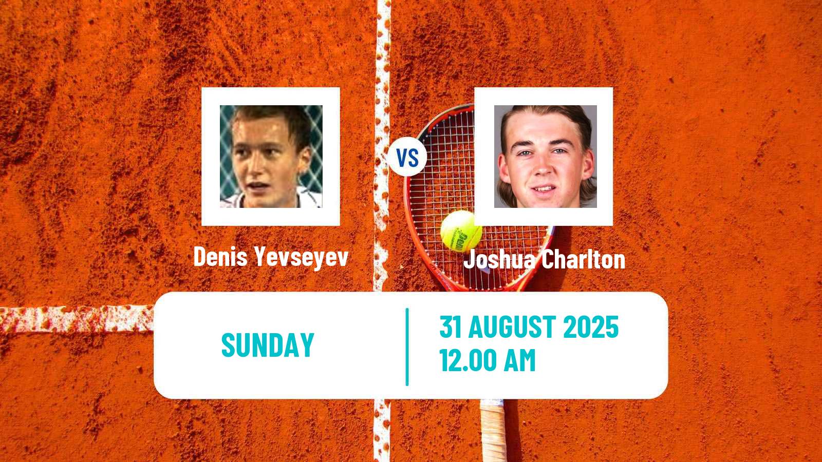 Tennis Shanghai Challenger Men Denis Yevseyev - Joshua Charlton