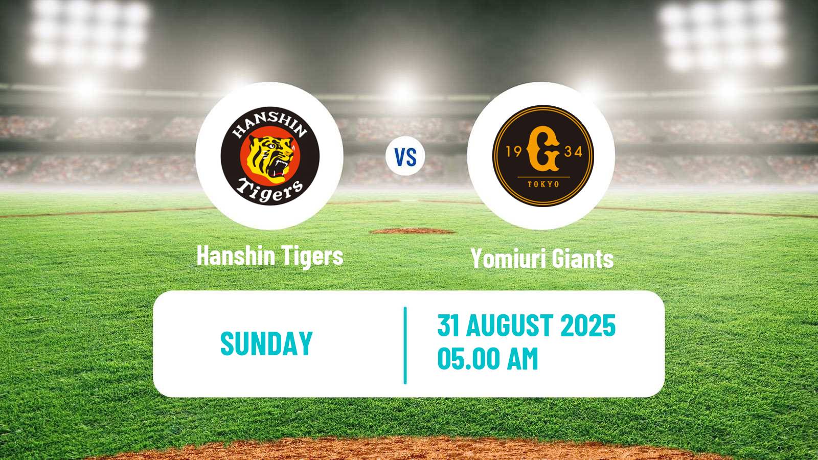 Baseball NPB Hanshin Tigers - Yomiuri Giants