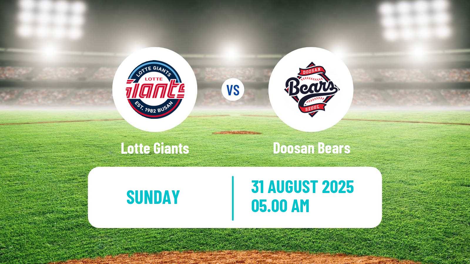 Baseball KBO Lotte Giants - Doosan Bears