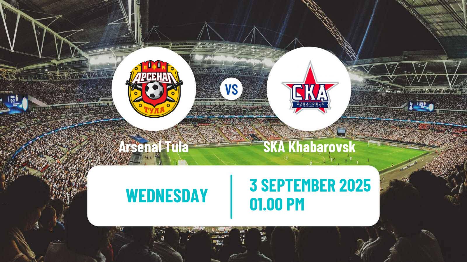 Football Russian FNL Arsenal Tula - SKA Khabarovsk