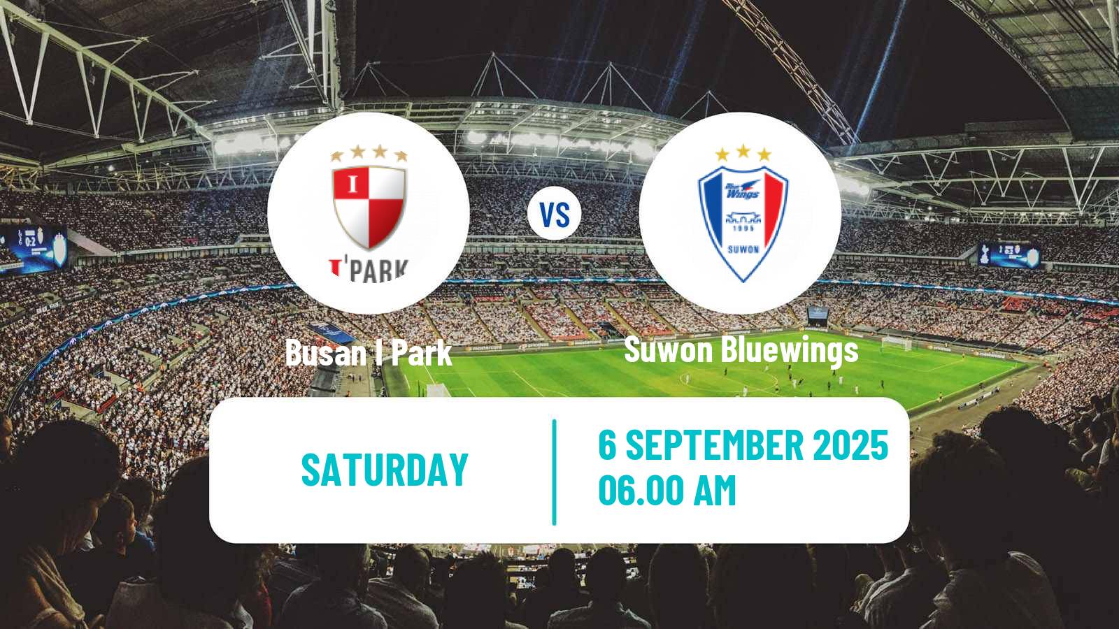 Football South Korean K-League 2 Busan I Park - Suwon Bluewings