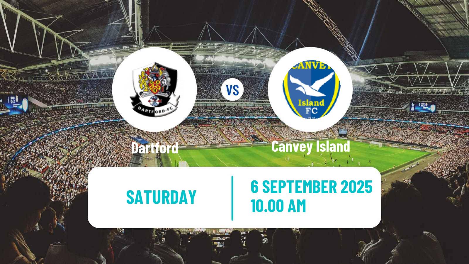 Football English Isthmian League Premier Division Dartford - Canvey Island