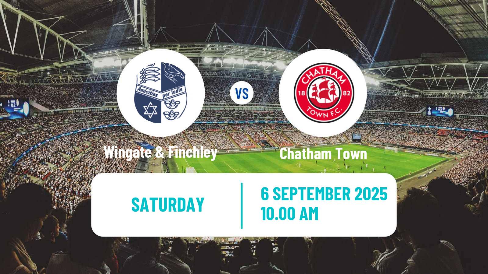 Football English Isthmian League Premier Division Wingate & Finchley - Chatham Town