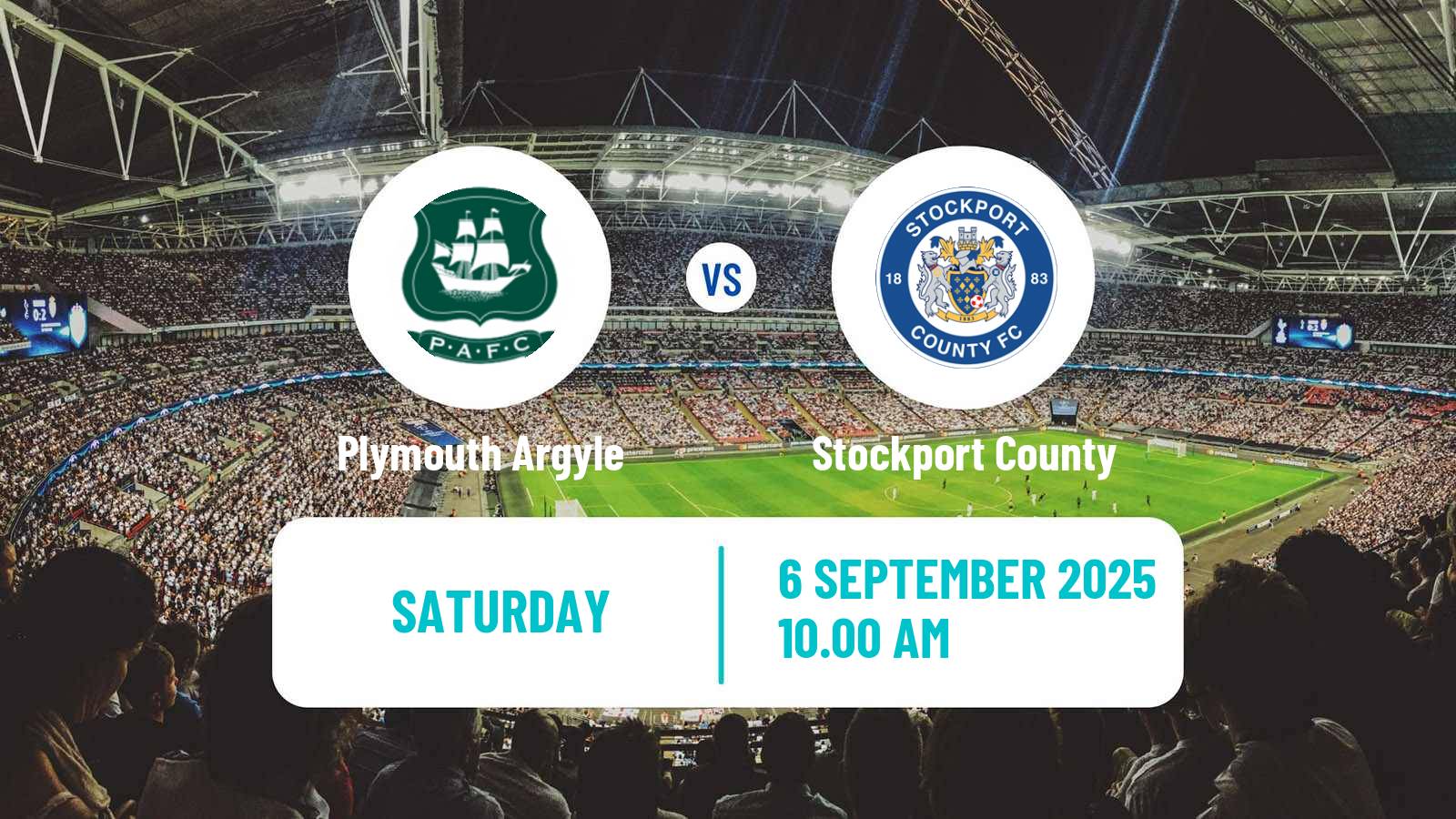 Football English League One Plymouth Argyle - Stockport County