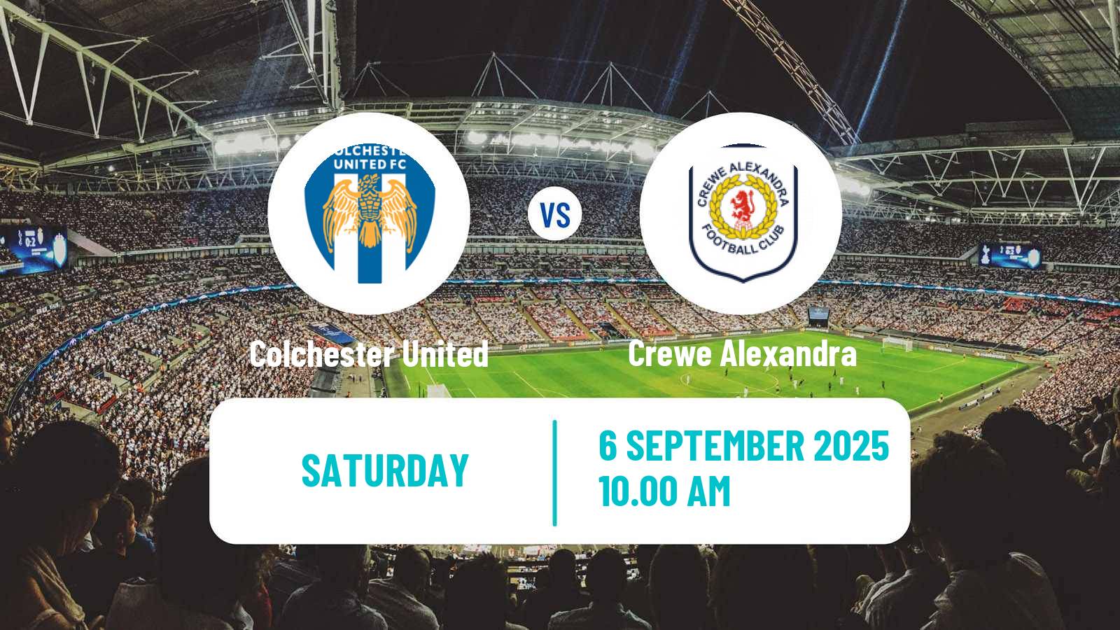 Football English League Two Colchester United - Crewe Alexandra