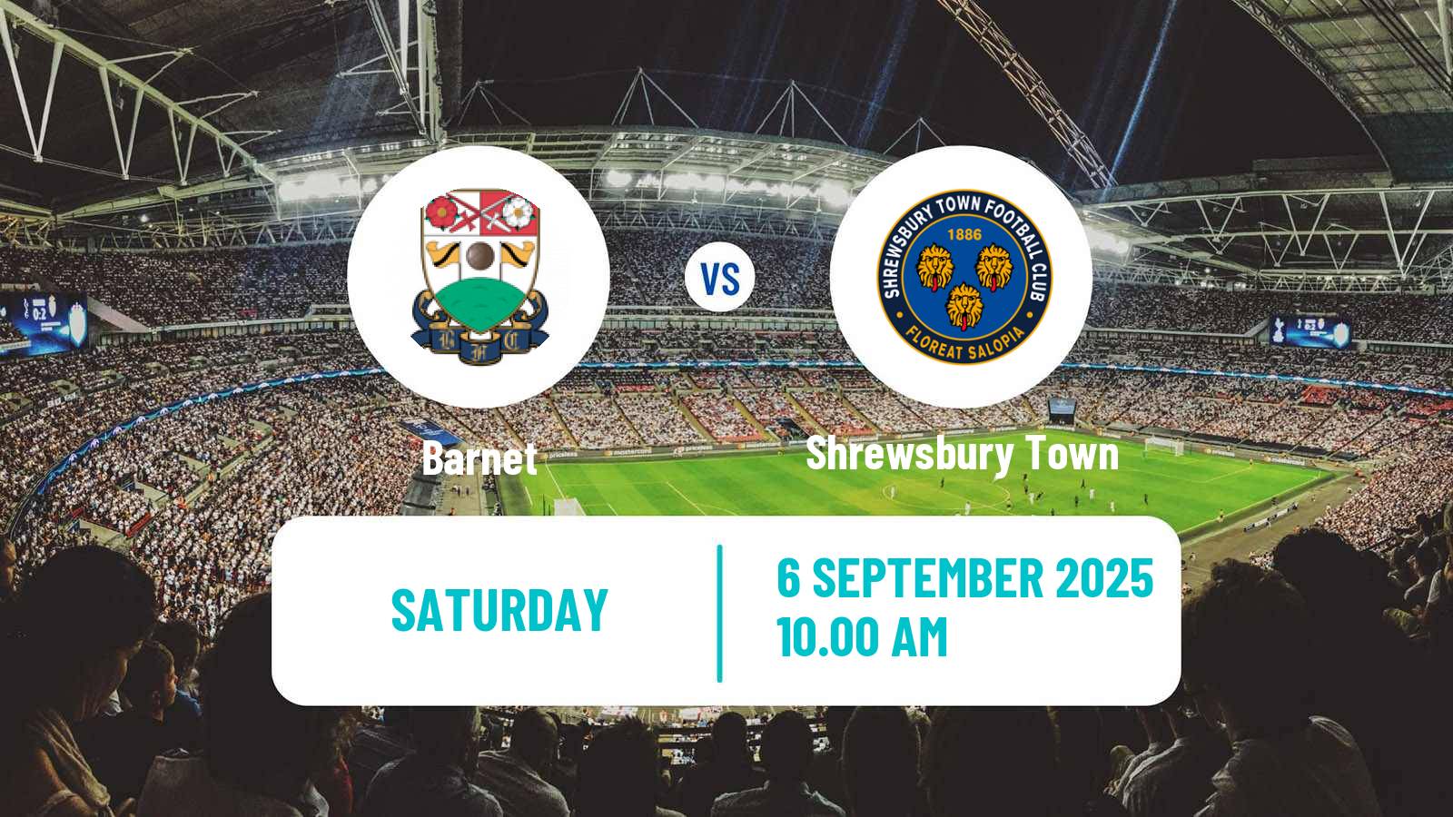 Football English League Two Barnet - Shrewsbury Town