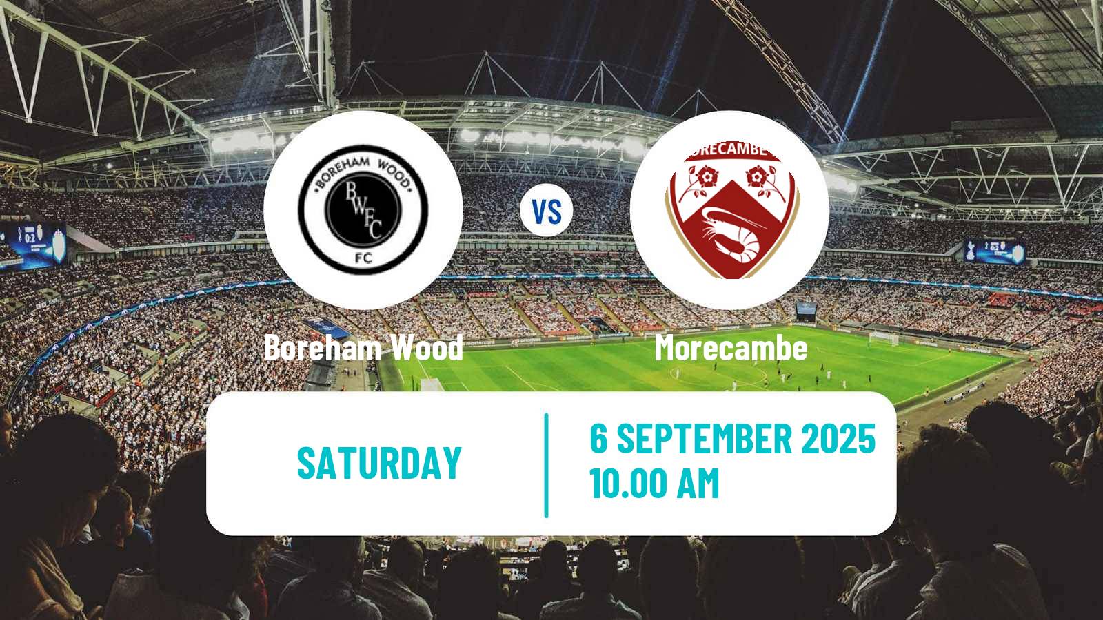 Football English National League Boreham Wood - Morecambe
