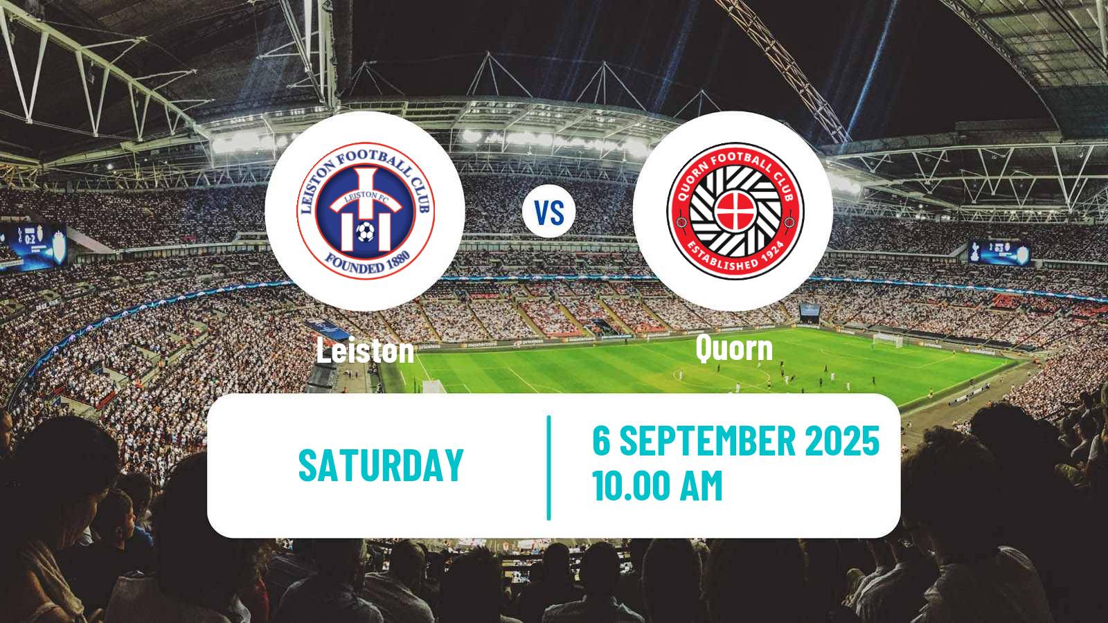 Football English Southern League Central Division Leiston - Quorn