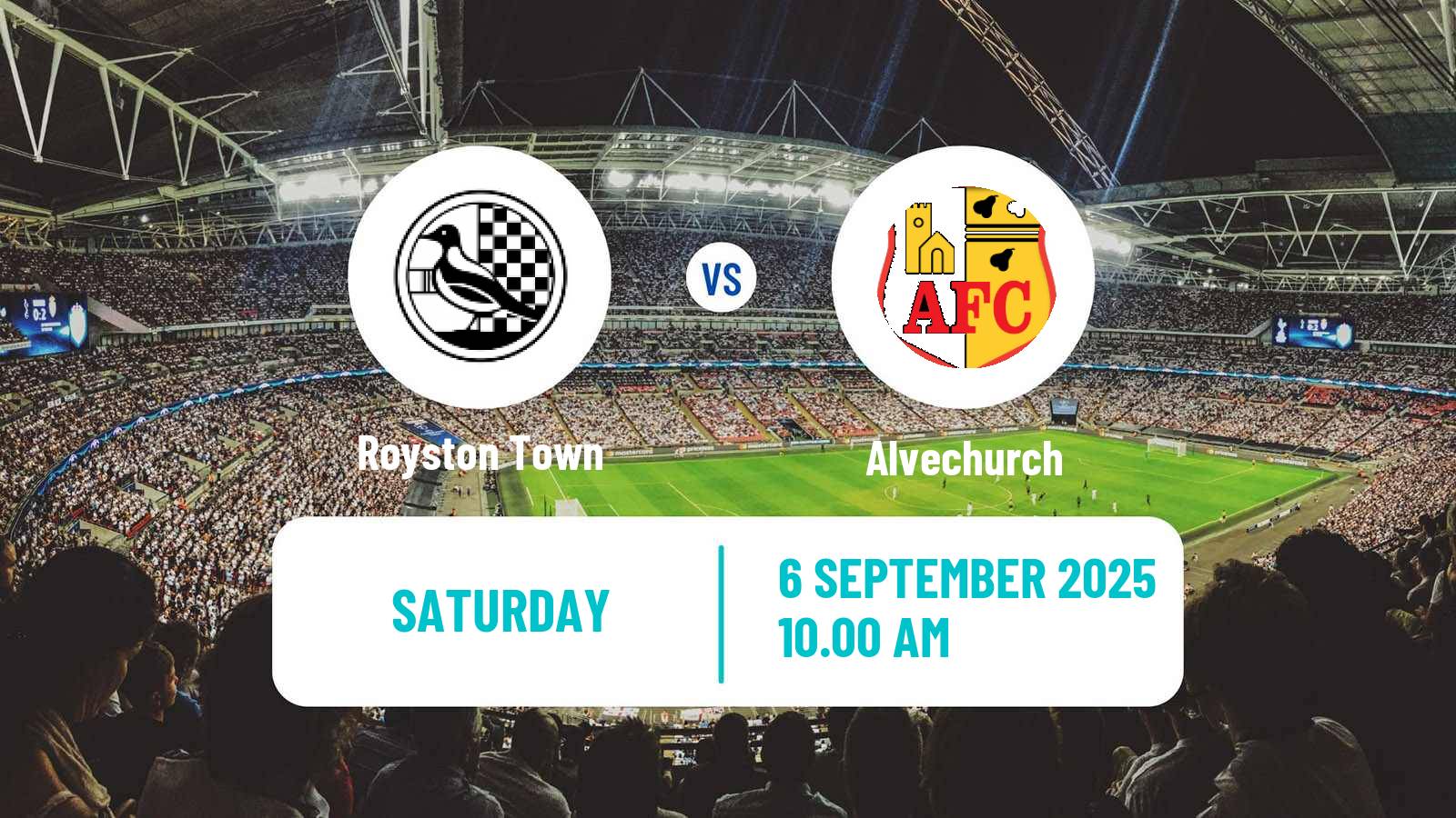 Football English Southern League Central Division Royston Town - Alvechurch