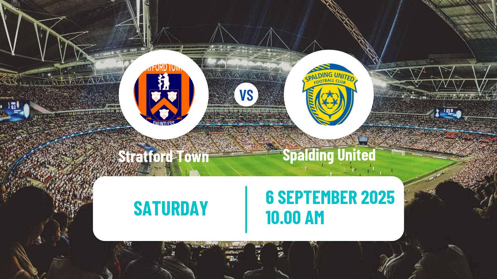 Football English Southern League Central Division Stratford Town - Spalding United