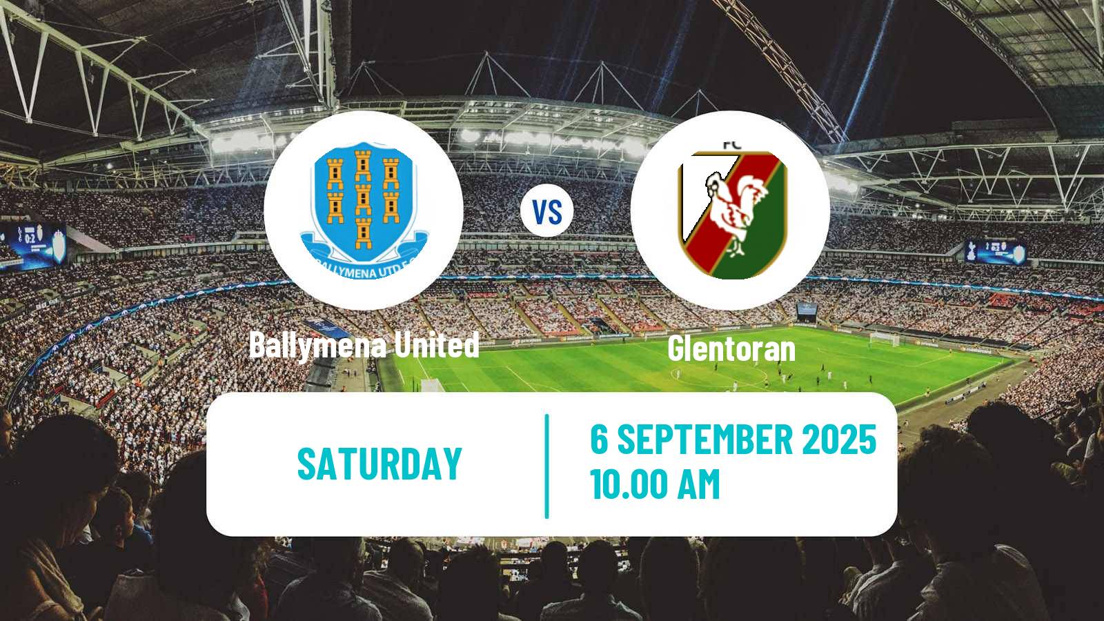 Football Northern Irish Premiership Ballymena United - Glentoran
