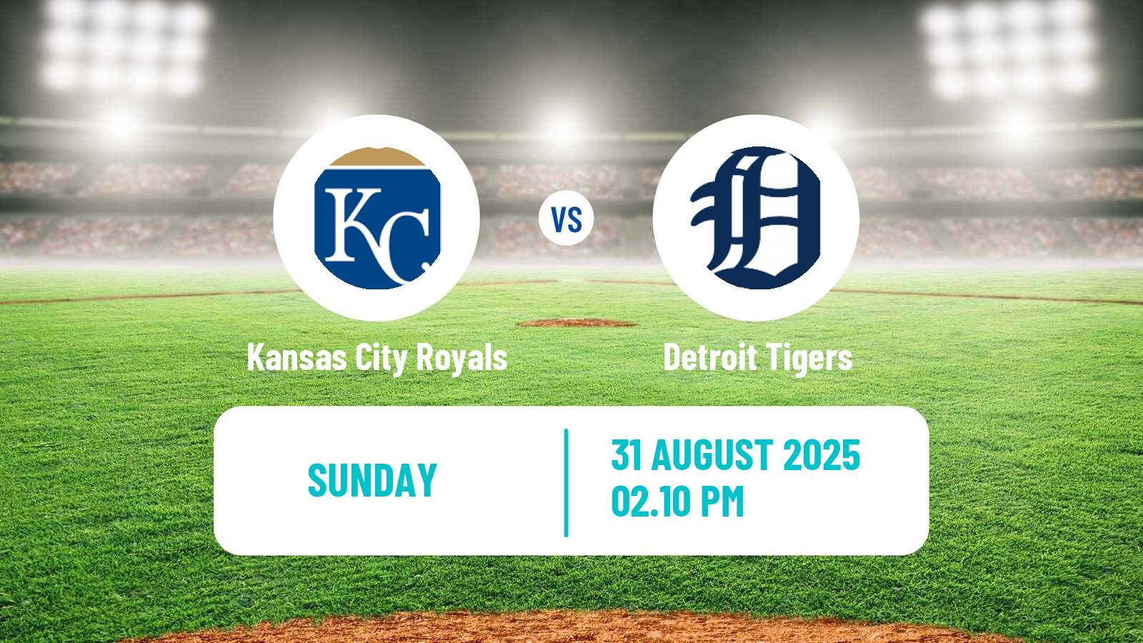 Baseball MLB Kansas City Royals - Detroit Tigers