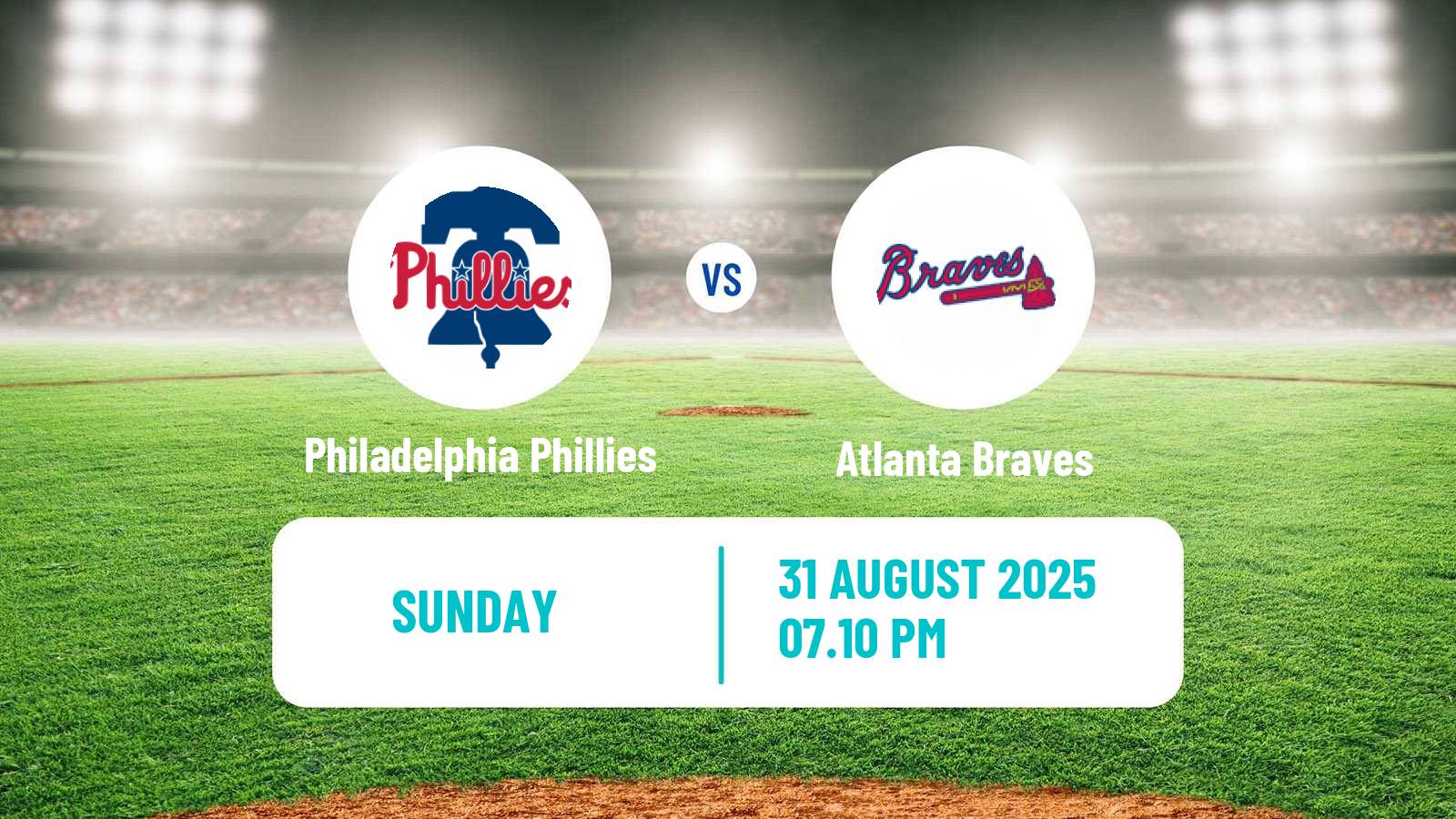 Baseball MLB Philadelphia Phillies - Atlanta Braves