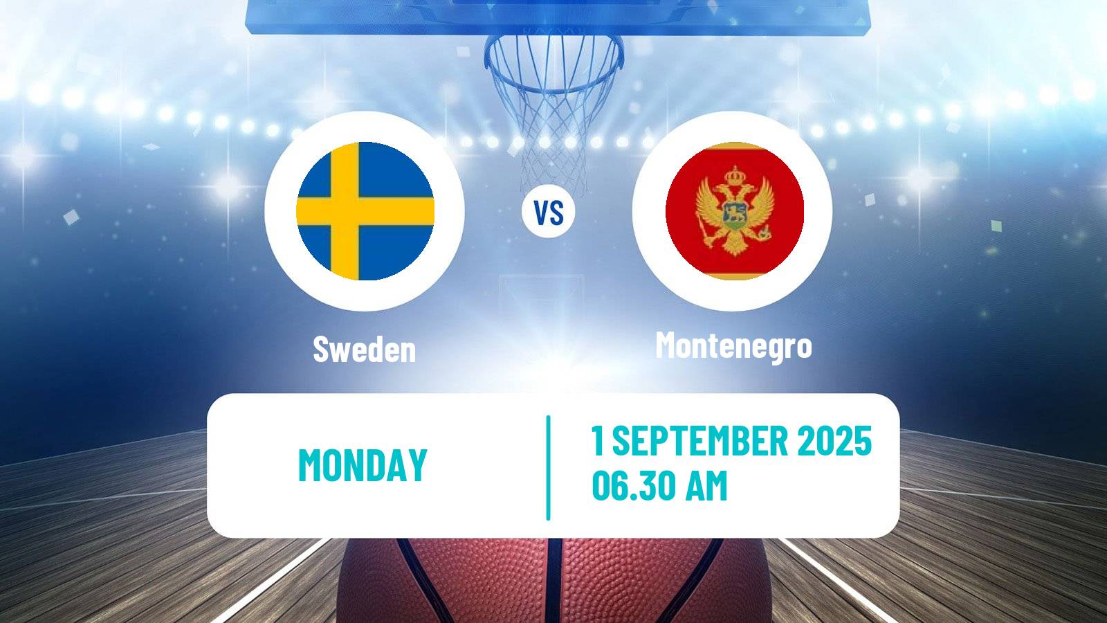 Basketball EuroBasket Sweden - Montenegro