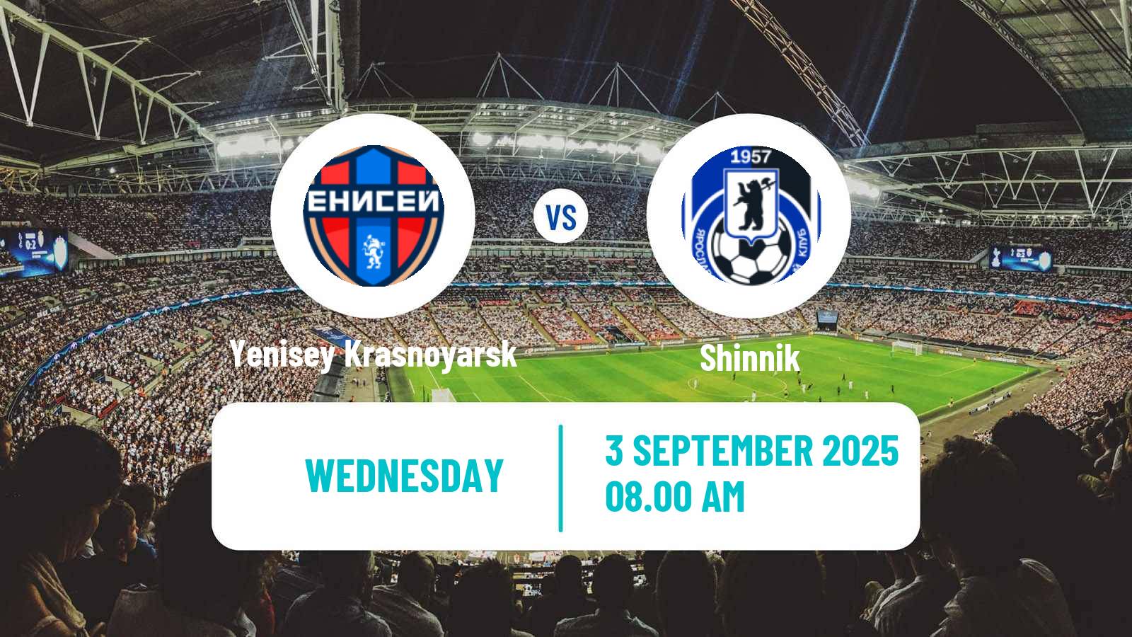 Football Russian FNL Yenisey Krasnoyarsk - Shinnik