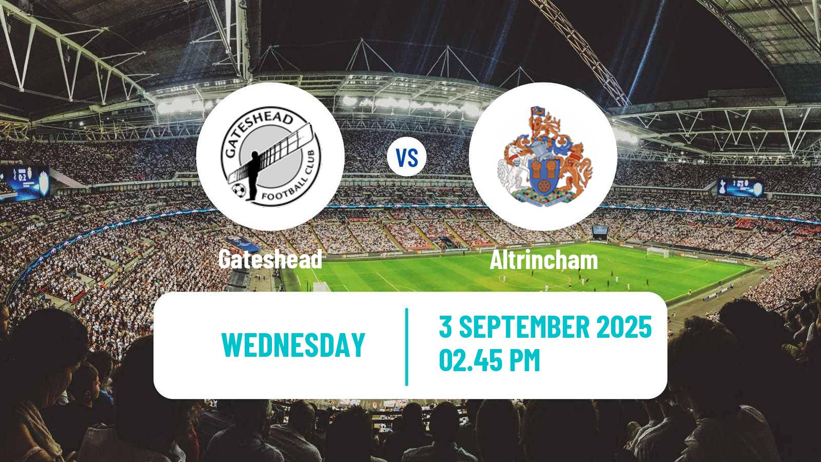 Football English National League Gateshead - Altrincham