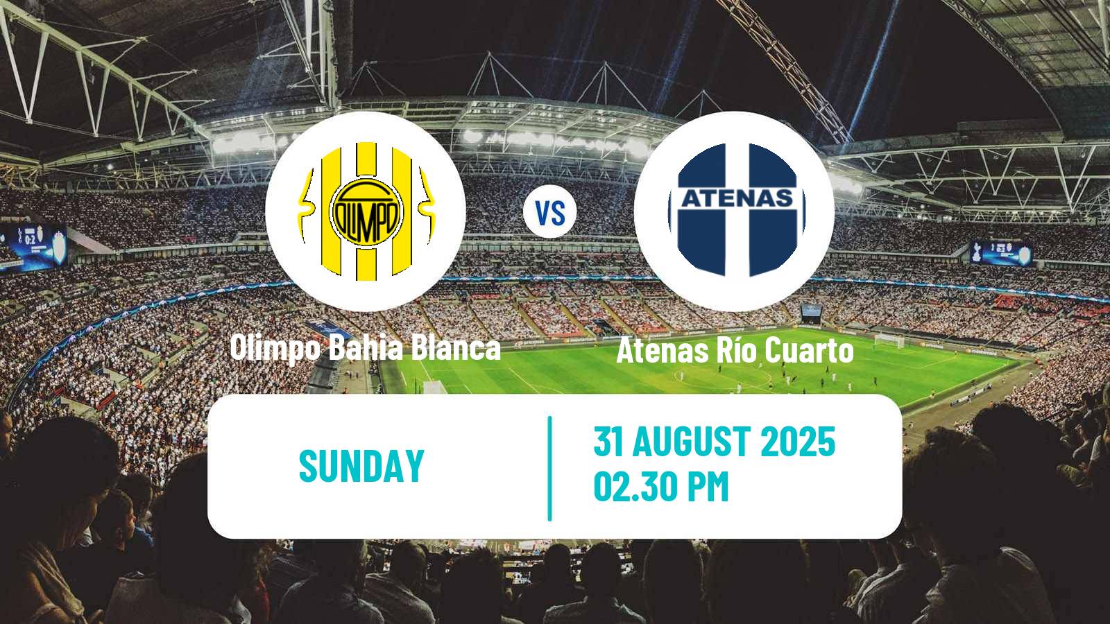 Football Argentinian Torneo Federal Olimpo Bahia Blanca - Atenas Río Cuarto