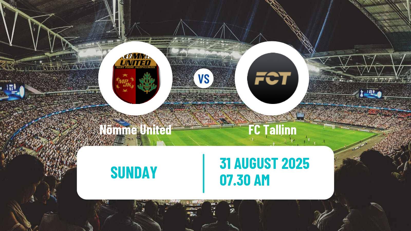 Football Estonian Esiliiga Nõmme United - FC Tallinn