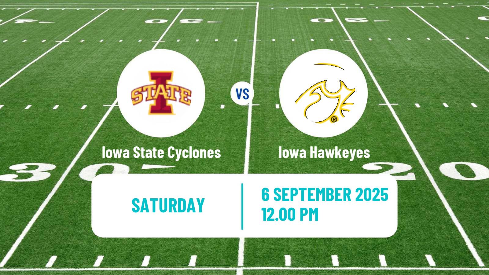 American football NCAA College Football Iowa State Cyclones - Iowa Hawkeyes