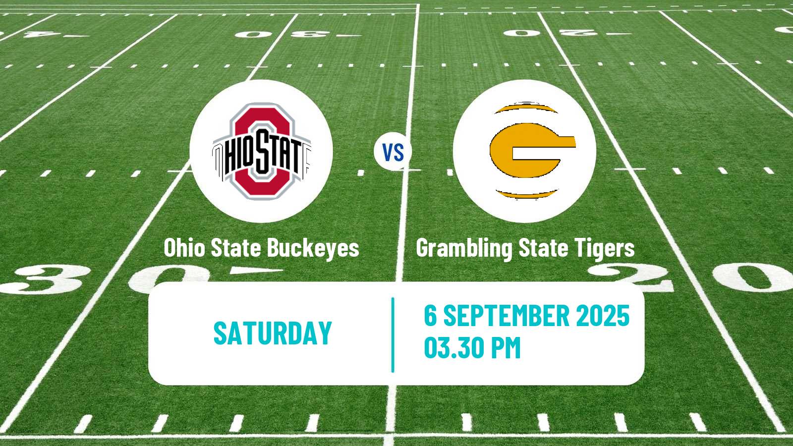 American football NCAA College Football Ohio State Buckeyes - Grambling State Tigers