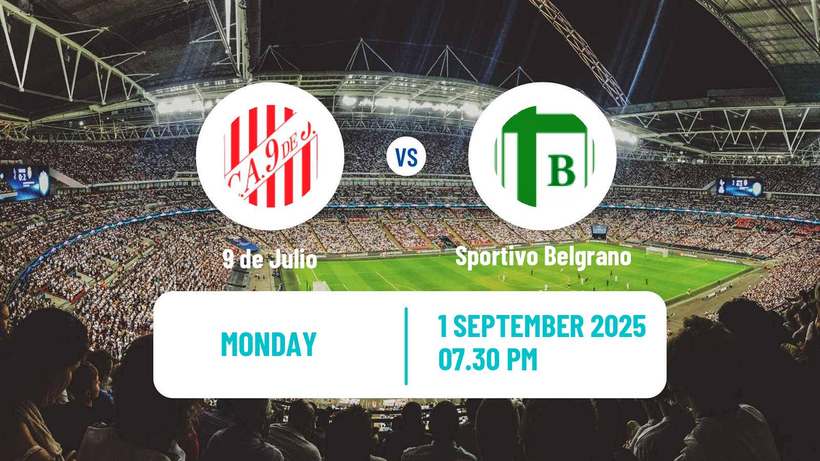 Football Argentinian Torneo Federal 9 de Julio - Sportivo Belgrano