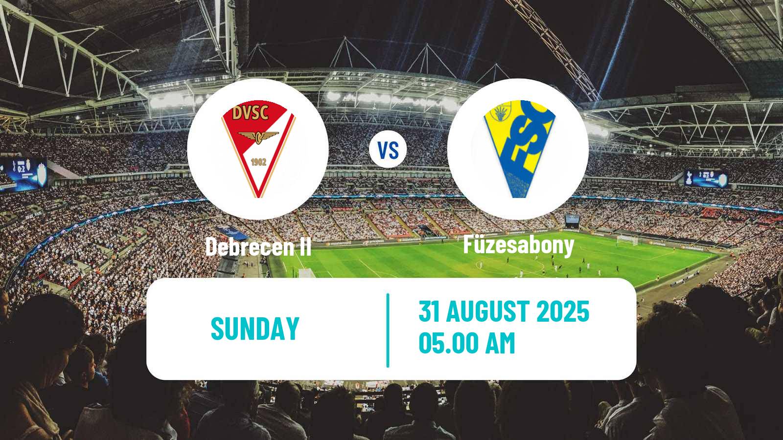 Football Hungarian NB III Northeast Debrecen II - Füzesabony