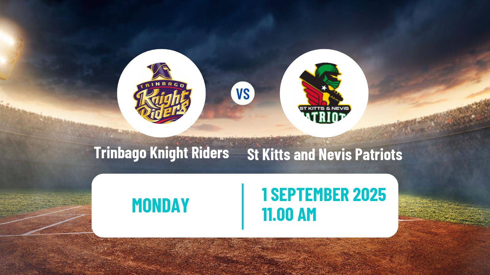 Cricket Caribbean Premier League Cricket Trinbago Knight Riders - St Kitts and Nevis Patriots