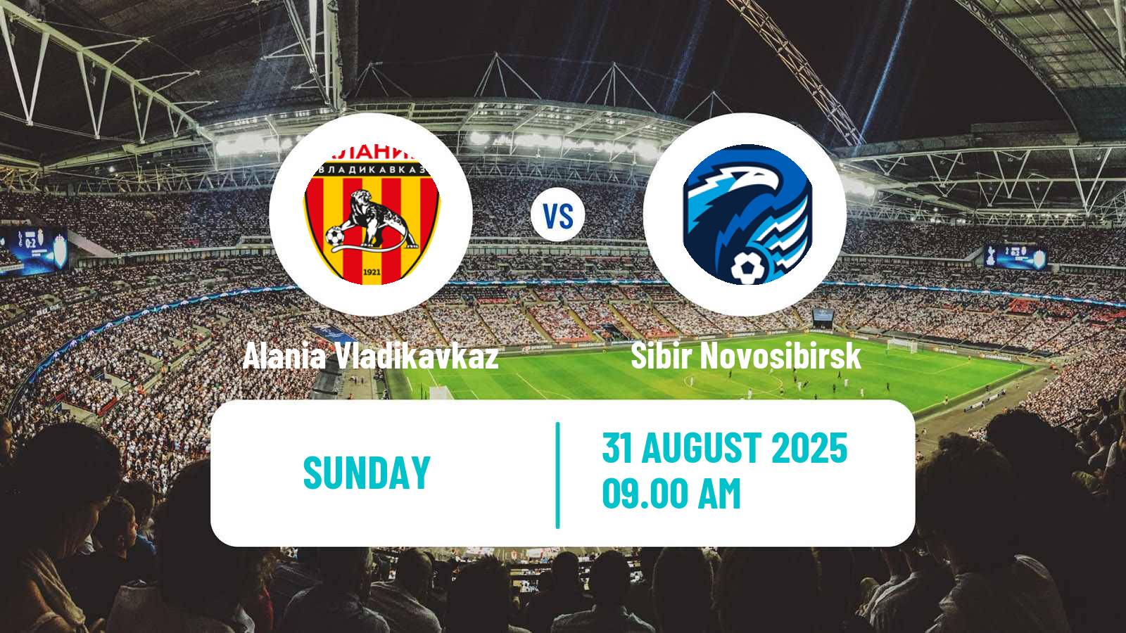 Football Russian FNL 2 Division A Gold Alania Vladikavkaz - Sibir Novosibirsk