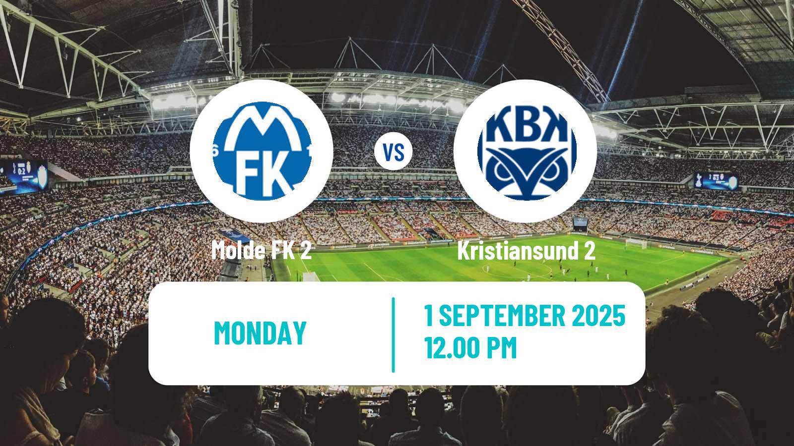 Football Norwegian Division 3 - Group 2 Molde 2 - Kristiansund 2