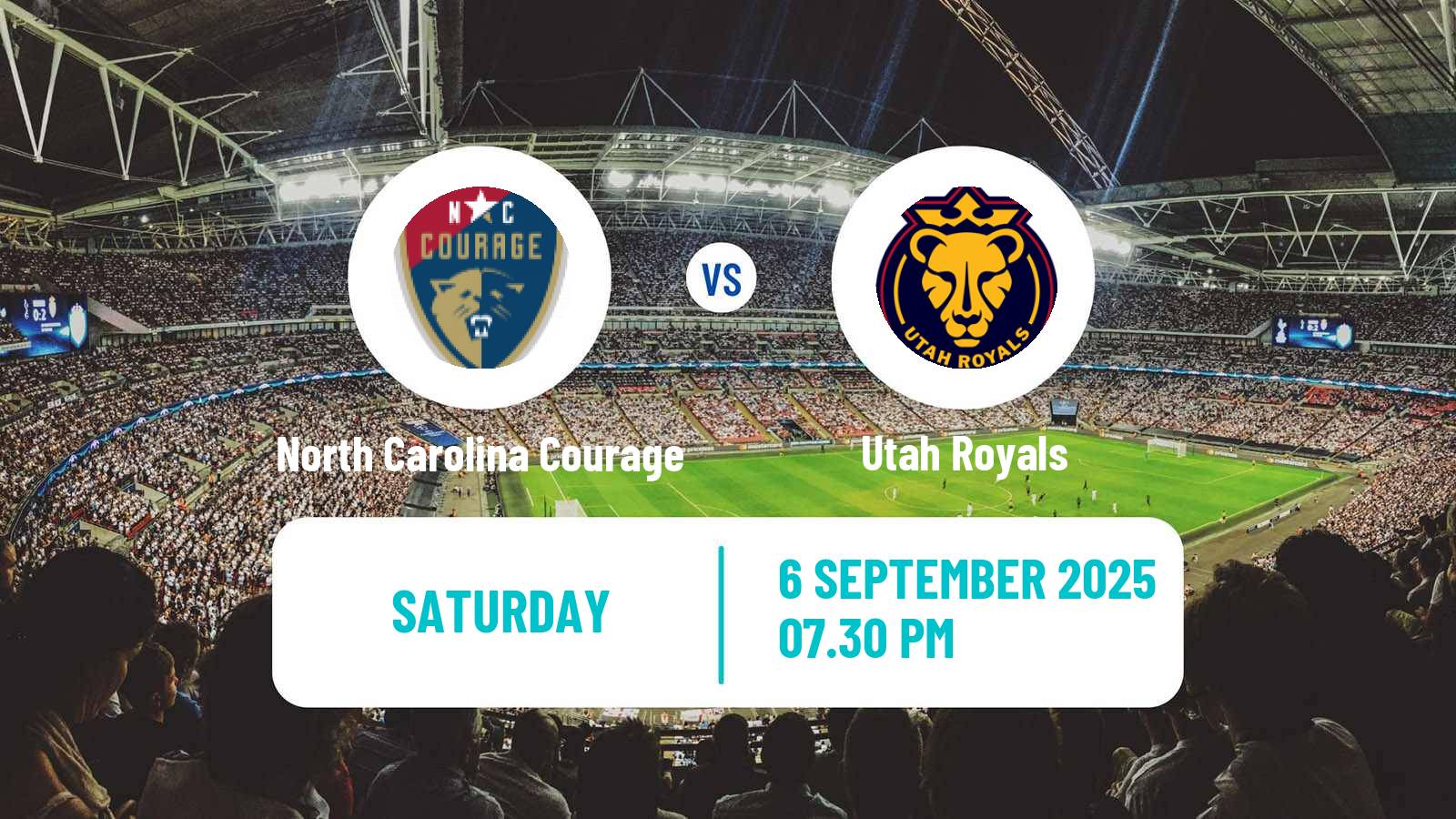 Football NWSL North Carolina Courage - Utah Royals
