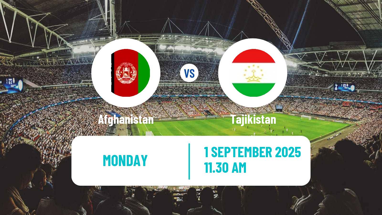 Football CAFA Nations Cup Afghanistan - Tajikistan