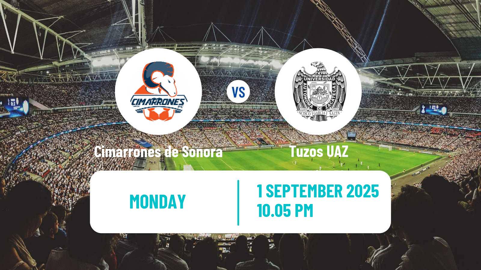 Football Mexican Liga Premier Serie A Cimarrones de Sonora - Tuzos UAZ