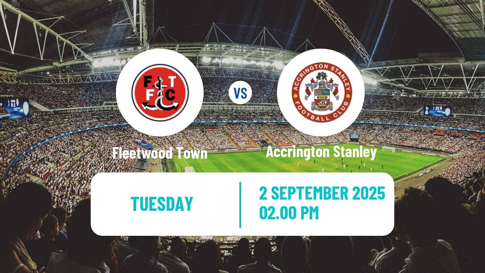 Football English EFL Trophy Fleetwood Town - Accrington Stanley