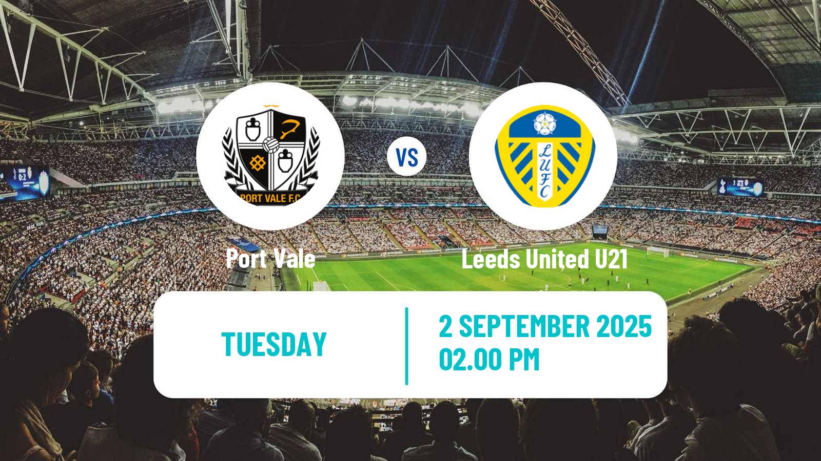 Football English EFL Trophy Port Vale - Leeds United U21