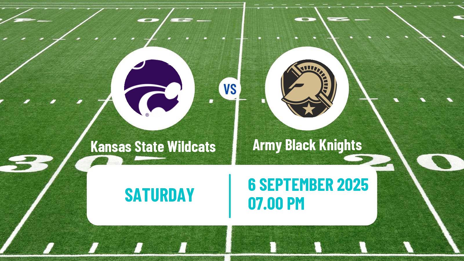 American football NCAA College Football Kansas State Wildcats - Army Black Knights