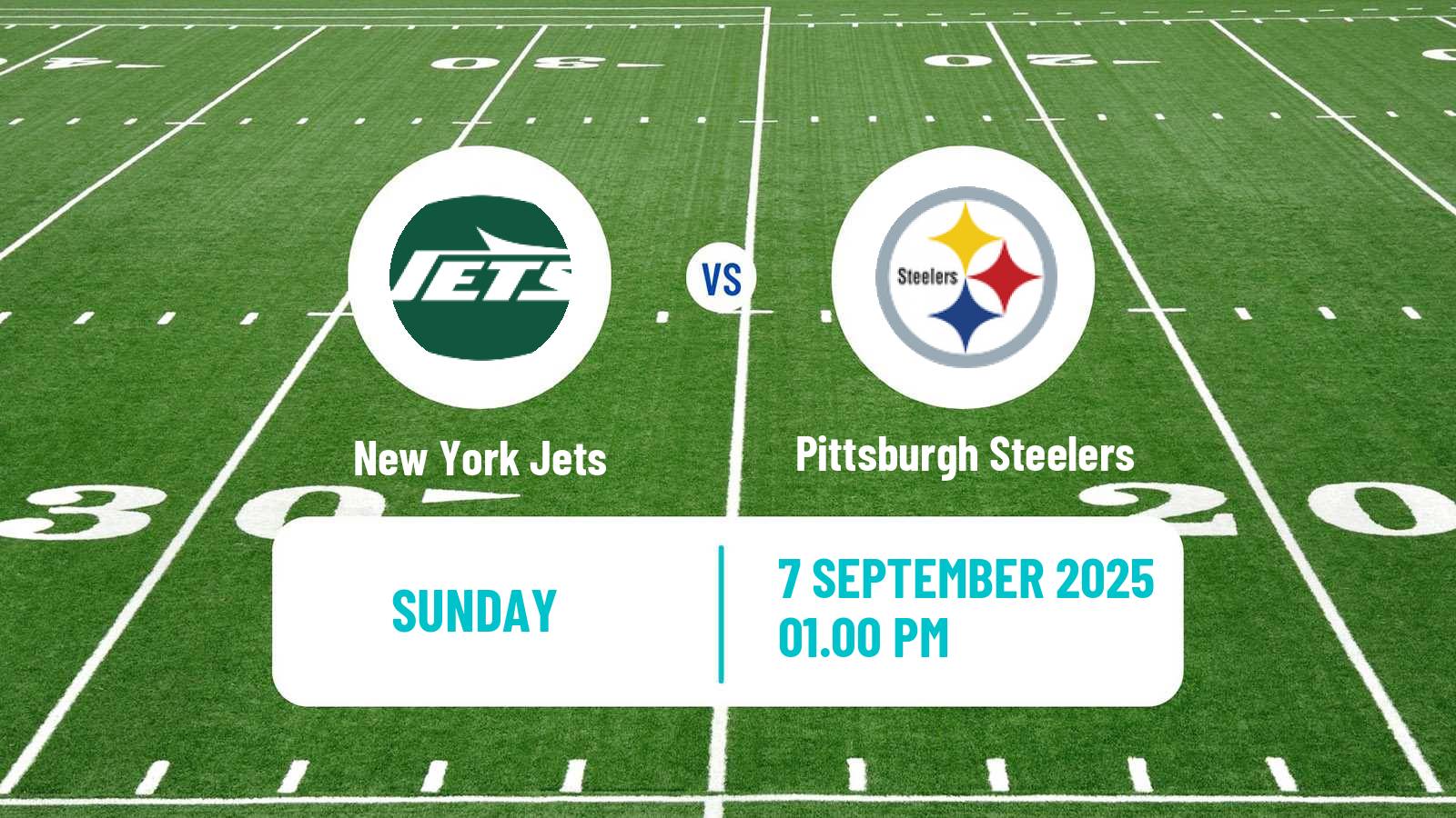 American football NFL New York Jets - Pittsburgh Steelers