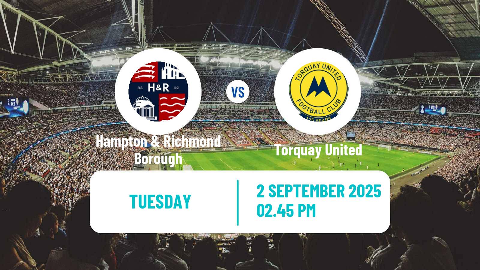 Football English National League South Hampton & Richmond Borough - Torquay United