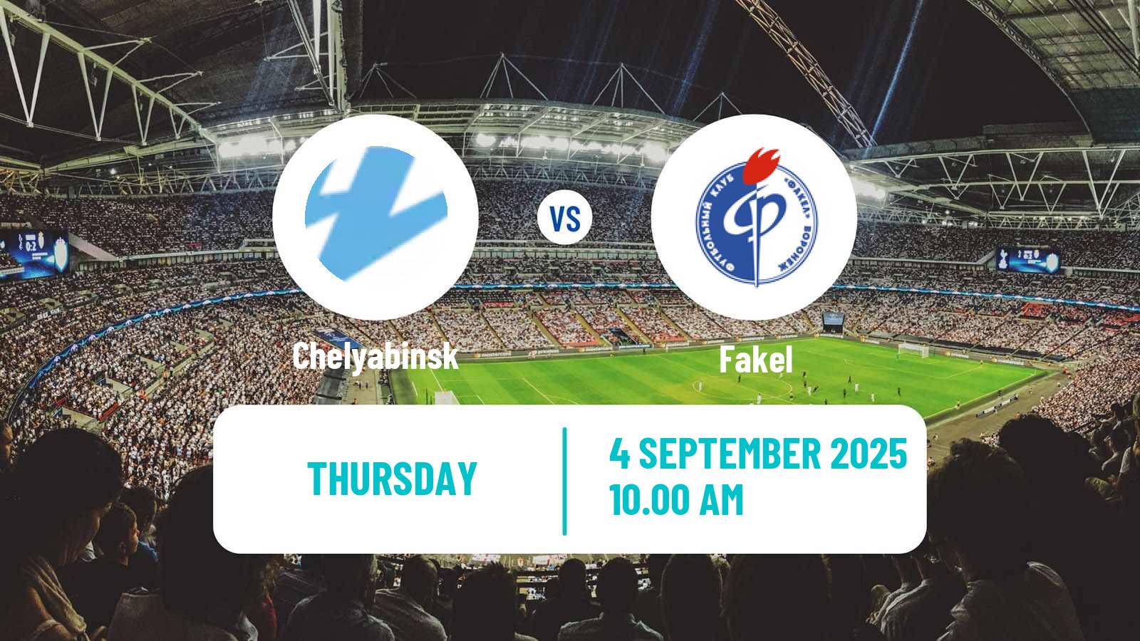 Football Russian FNL Chelyabinsk - Fakel