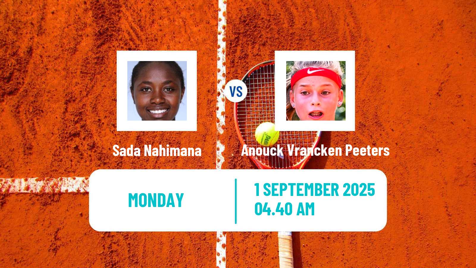 Tennis Montreux Challenger Women Sada Nahimana - Anouck Vrancken Peeters