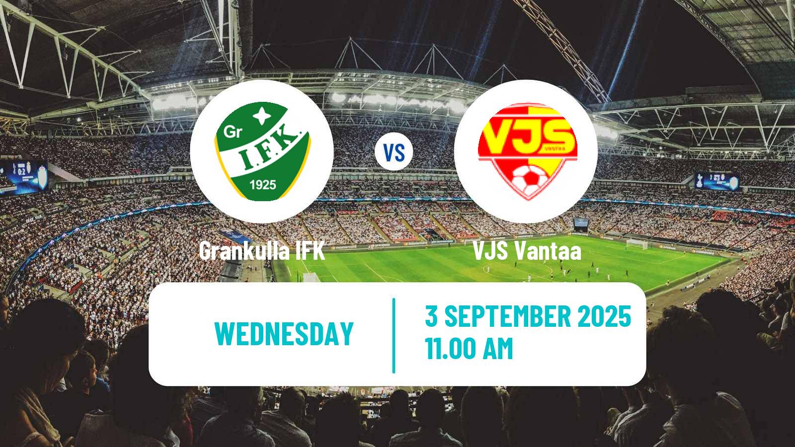 Football Finnish Kakkonen Group A Grankulla IFK - VJS Vantaa