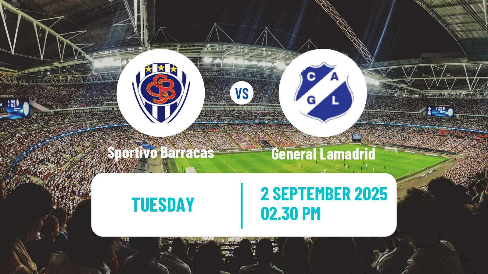 Football Argentinian Primera C Sportivo Barracas - General Lamadrid