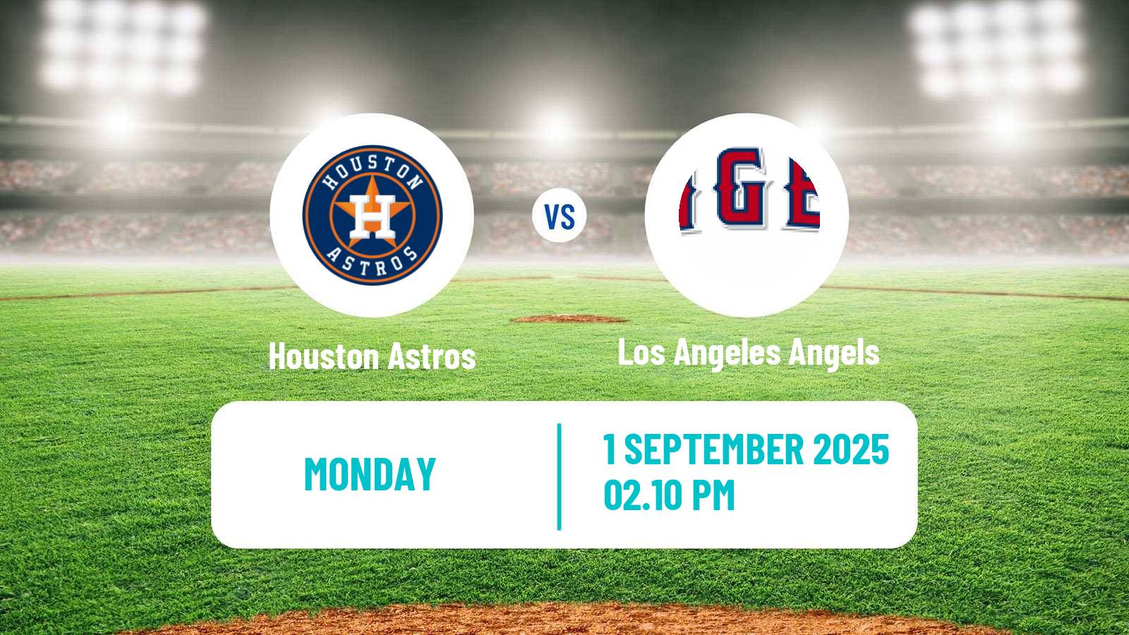 Baseball MLB Houston Astros - Los Angeles Angels
