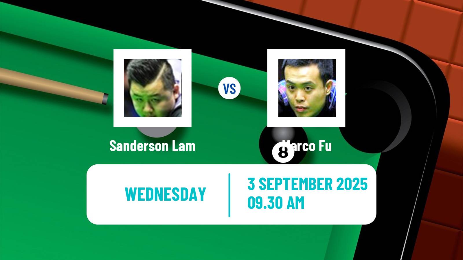 Snooker Grand Prix Sanderson Lam - Marco Fu